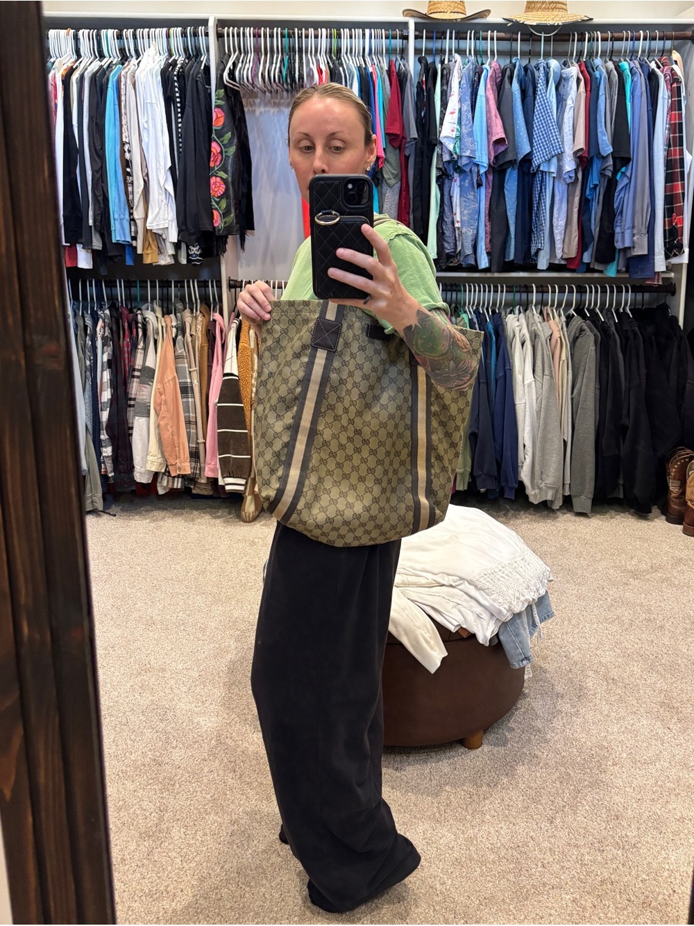 Authentic Gucci Monogram Canvas Tote - Picture 7 of 7